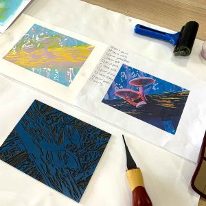 Reduction Linocut workshop February 2022