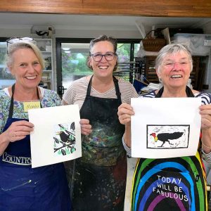 Reduction Linocut workshop February 2022