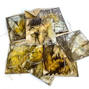 Liquid Amber - handmade book with crown binding