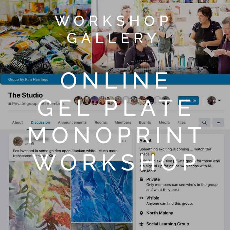 Online Gel Plate Monoprinting Workshops Gallery