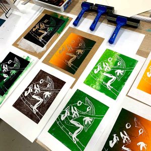 Linocut 101 workshop May 2022