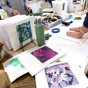 Gelatin Plate Monoprinting Workshop June 2022