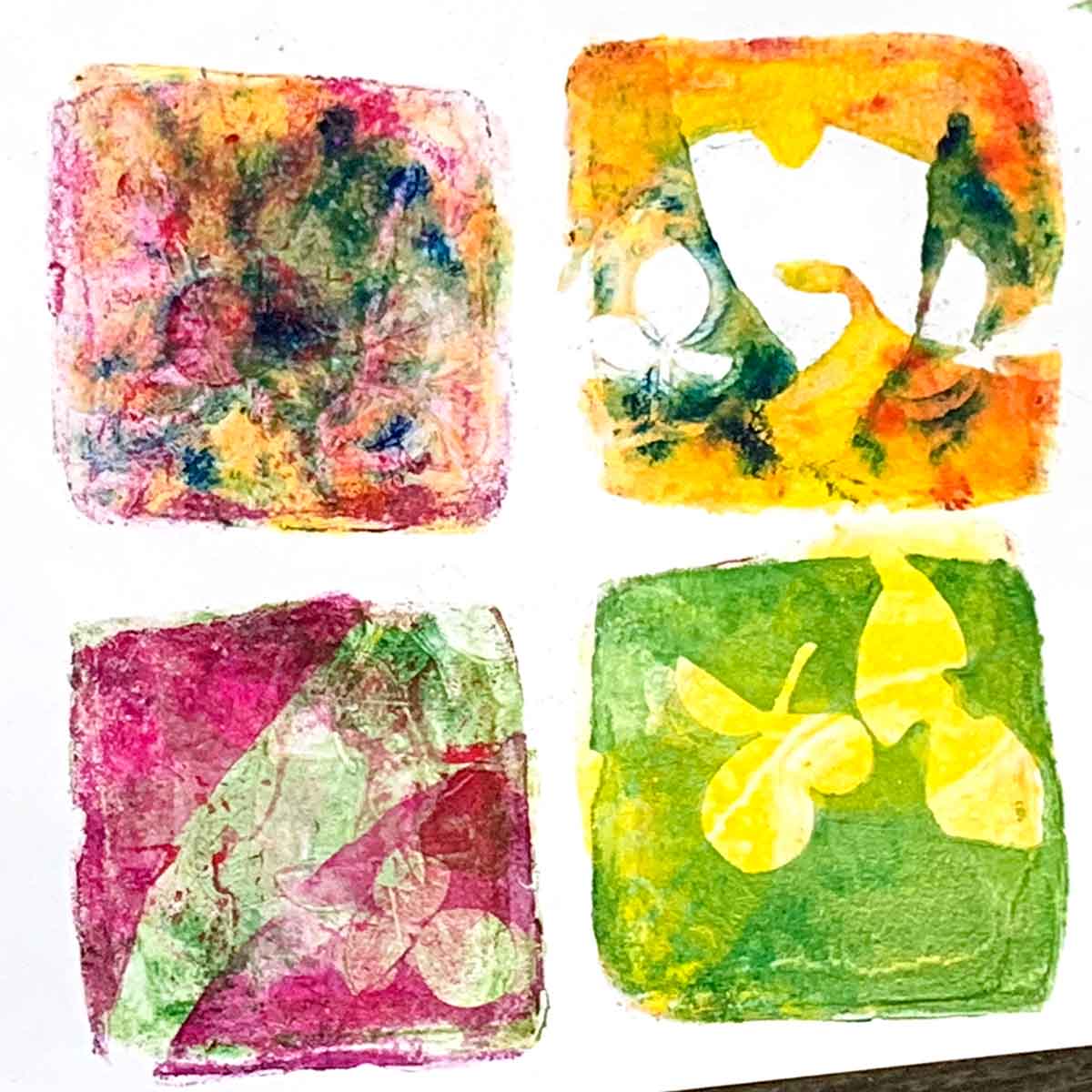 GEL PRINT & PRINTMAKING ~ Dive into gelli printed papers, mono tape  printmaking, and collagraph plates.