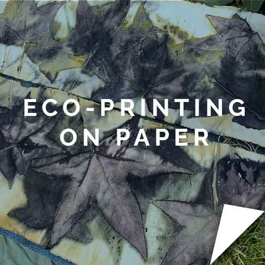 Eco-printing on paper workshop