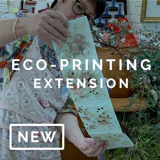 Eco-printing on Paper Workshop Extension