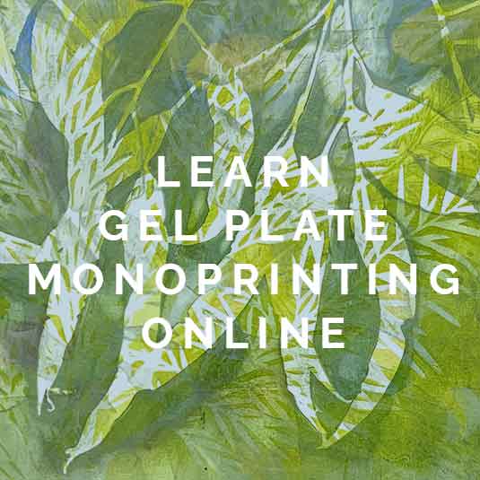 Gelatin Plate Monoprinting Online Workshops