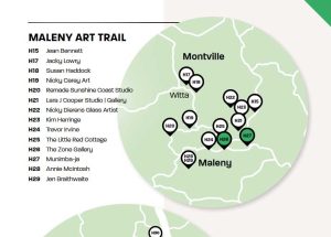 Open Studios Sunshine Coast 2024 - Maleny Trail Map