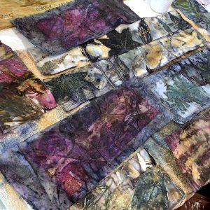 Eco-printing on paper June 2024