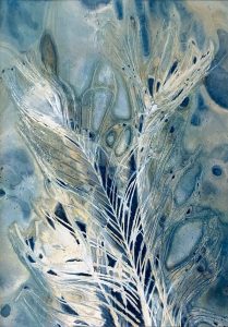 Fanfare - Kim Herringe, wet cyanotype