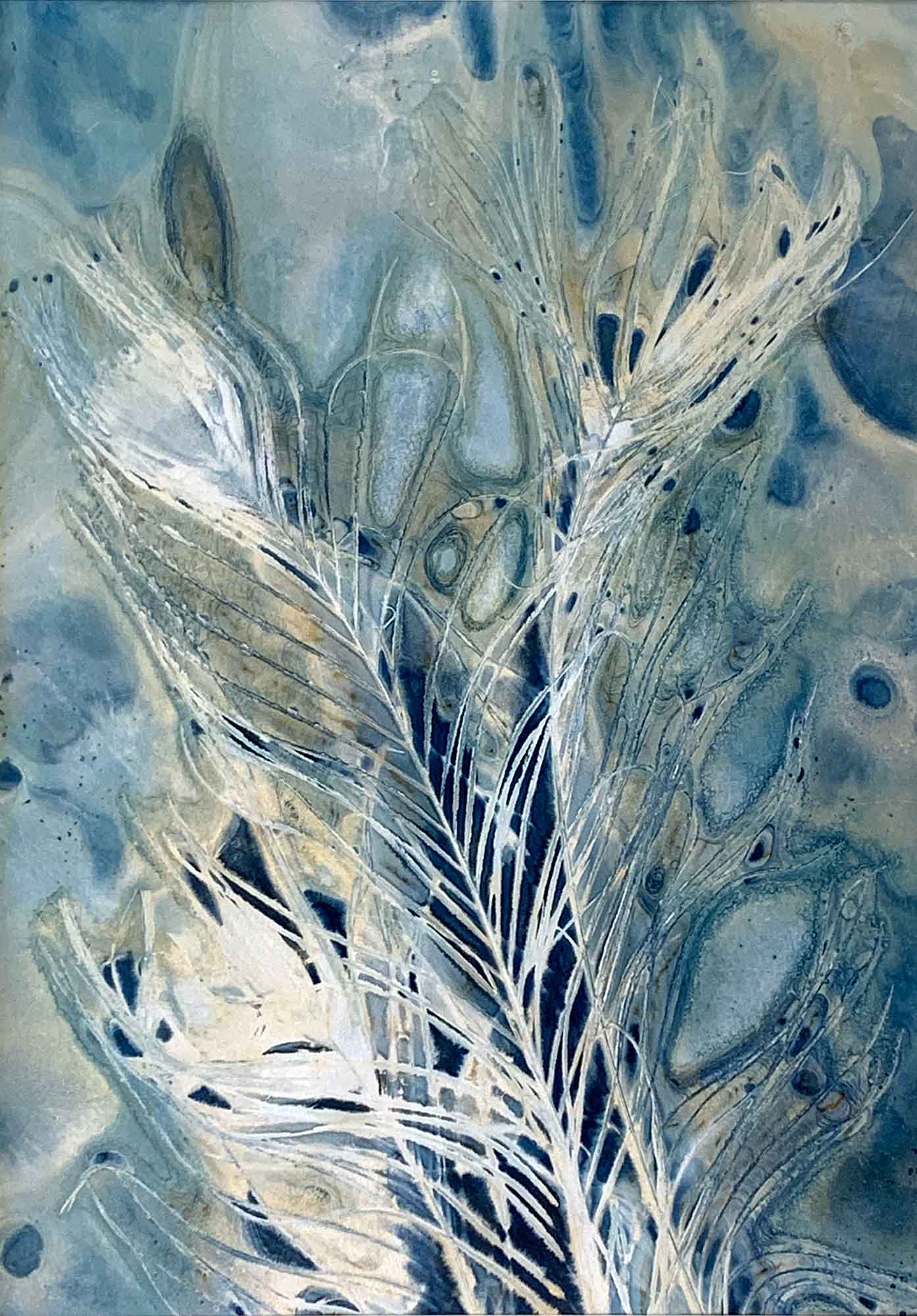 Fanfare - Kim Herringe, wet cyanotype
