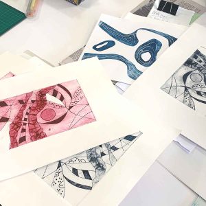 Collagraphs and Cutouts August 24