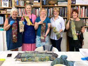 Eco-printing on Paper Extension August 24