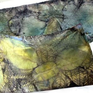 Eco-printing on paper August 24