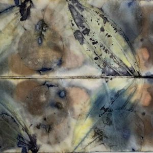 Eco-printing on paper August 24