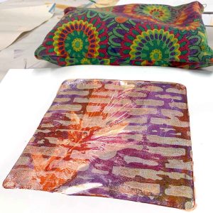 Nambour State College - yr 11 - Gel Plate Monoprinting August 24