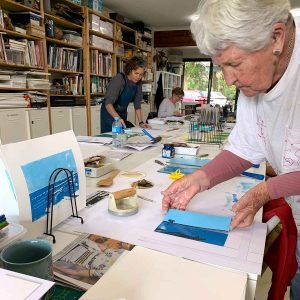 Reduction Linocut workshop August 24