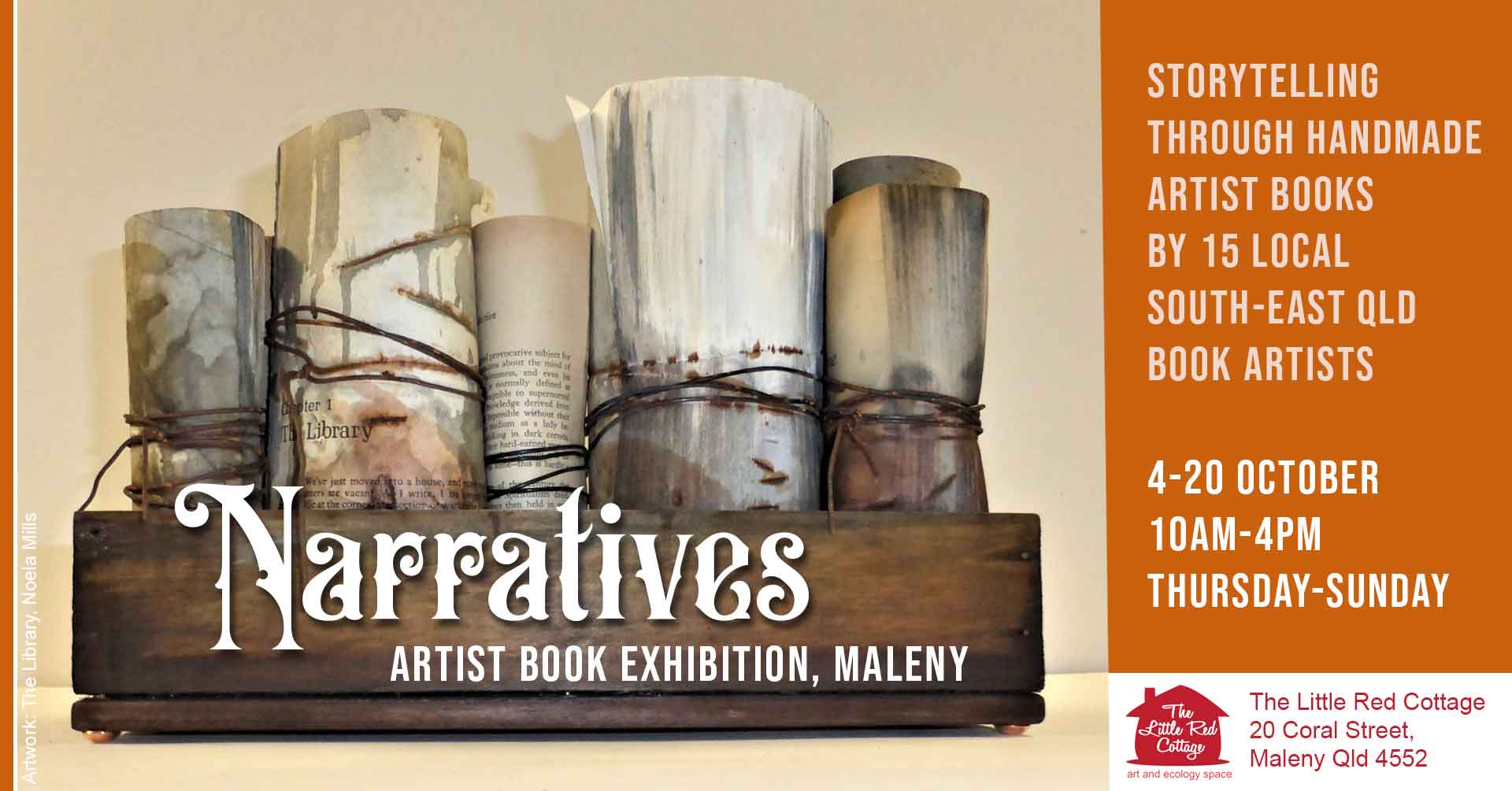 Storytelling Through Artist Books at ‘Narratives’ Exhibition in Maleny