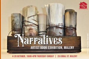 Storytelling Through Artist Books at ‘Narratives’ Exhibition in Maleny