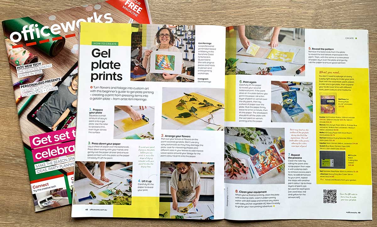 How to Make Your Own Gel Plate Print - Officeworks