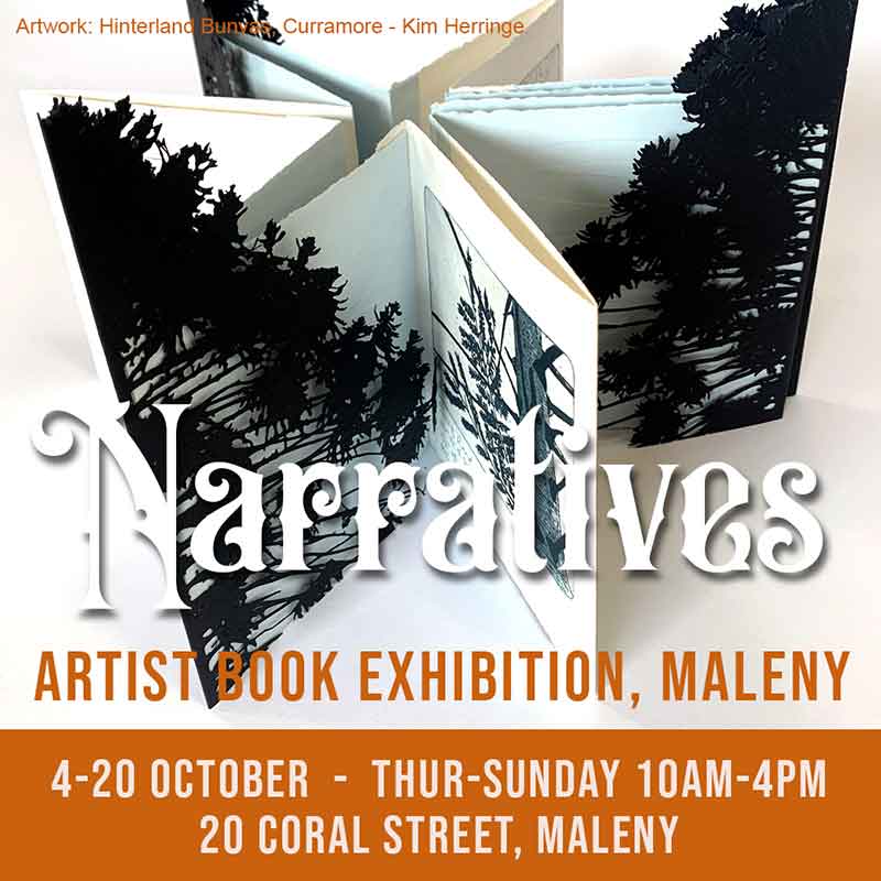 Narratives Artist Book exhibition, maleny