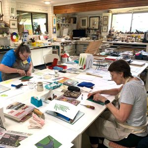 Reduction Linocut workshop
