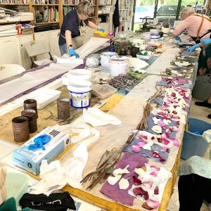 Eco-printing on Silk November 24