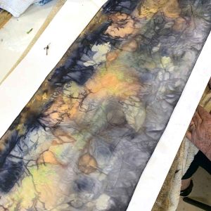 Eco-printing on Silk November 24