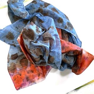 Eco-printing on Silk November 24
