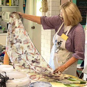 Eco-printing on Silk November 24