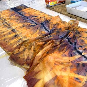 Eco-printing on Silk November 24