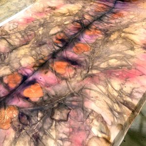 Eco-printing on Silk November 24