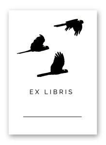 Black Cockatoo Ex Libris Bookplates
