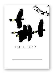 Black Cockatoo Ex Libris Bookplates