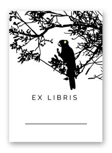 Black Cockatoo Ex Libris Bookplates