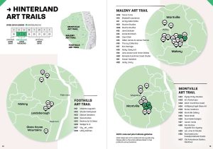 Open Studios Sunshine Coast 2025 Hinterland Trail Map