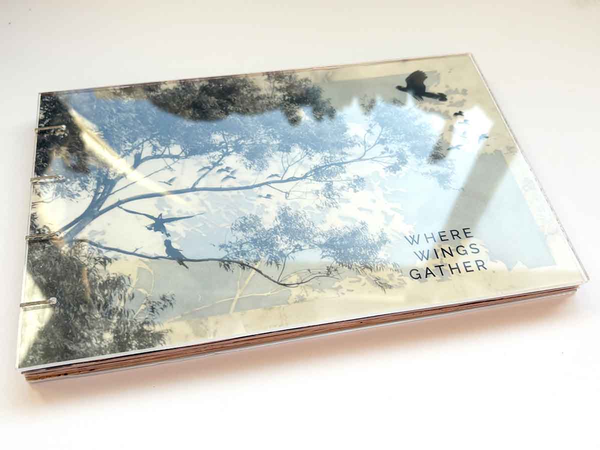 “Where Wings Gather” and artist book by Kim Herringe "Where Wings Gather" and artist book by Kim Herringe
