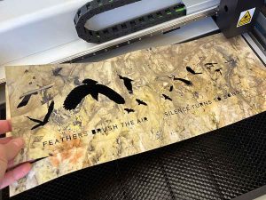 "Where Wings Gather" and artist book work in progress