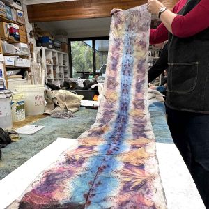 Eco-printing on Silk June 25