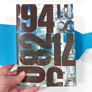 letterpress monoprinted book covers
