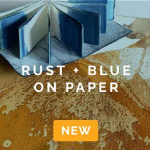 Rust + Blue on Paper workshop