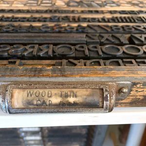 letterpress type drawer