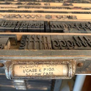 letterpress type drawer