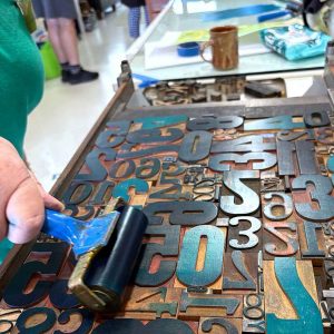 Letterpress Monoprinting workshop Sept25