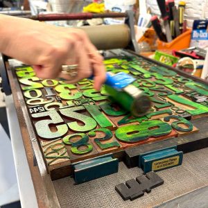 Letterpress Monoprinting workshop Sept25