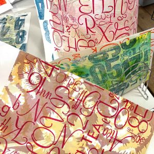 Letterpress Monoprinting workshop Sept25