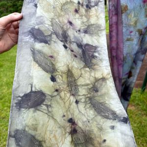 Eco-printing on Silk Nov 25