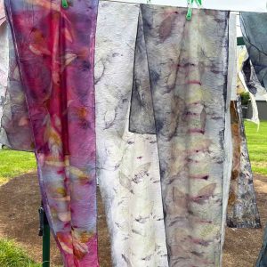 Eco-printing on Silk Nov 25
