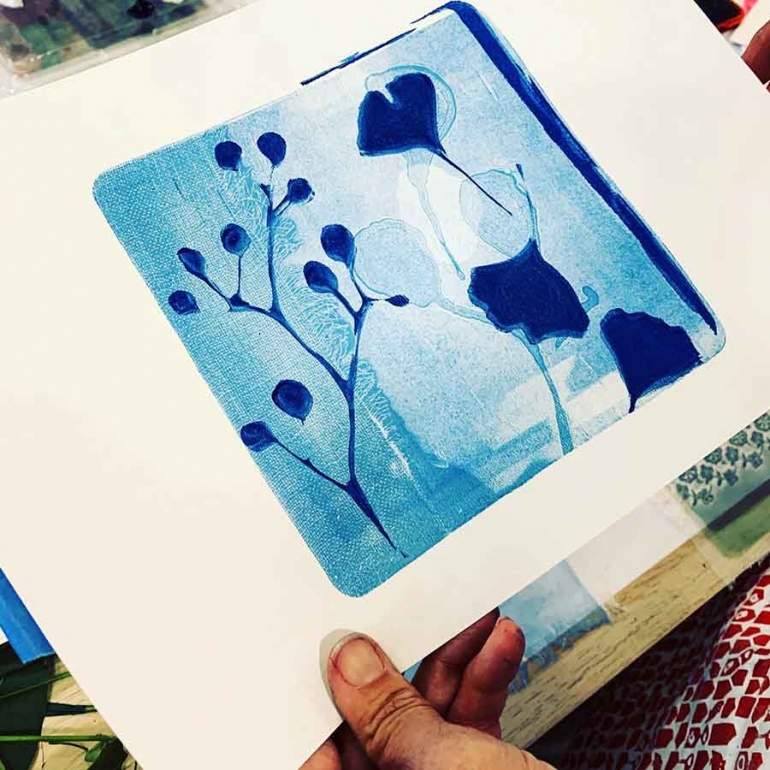 Gel Plate Printing Tip - Colour and Composition | Kim Herringe