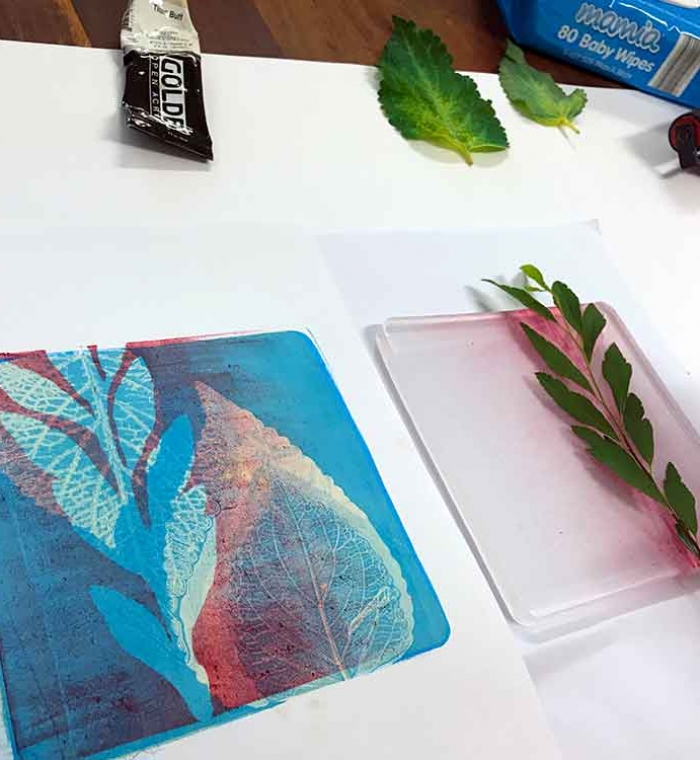 Gelatin Plate Monoprinting Online Kim Herringe